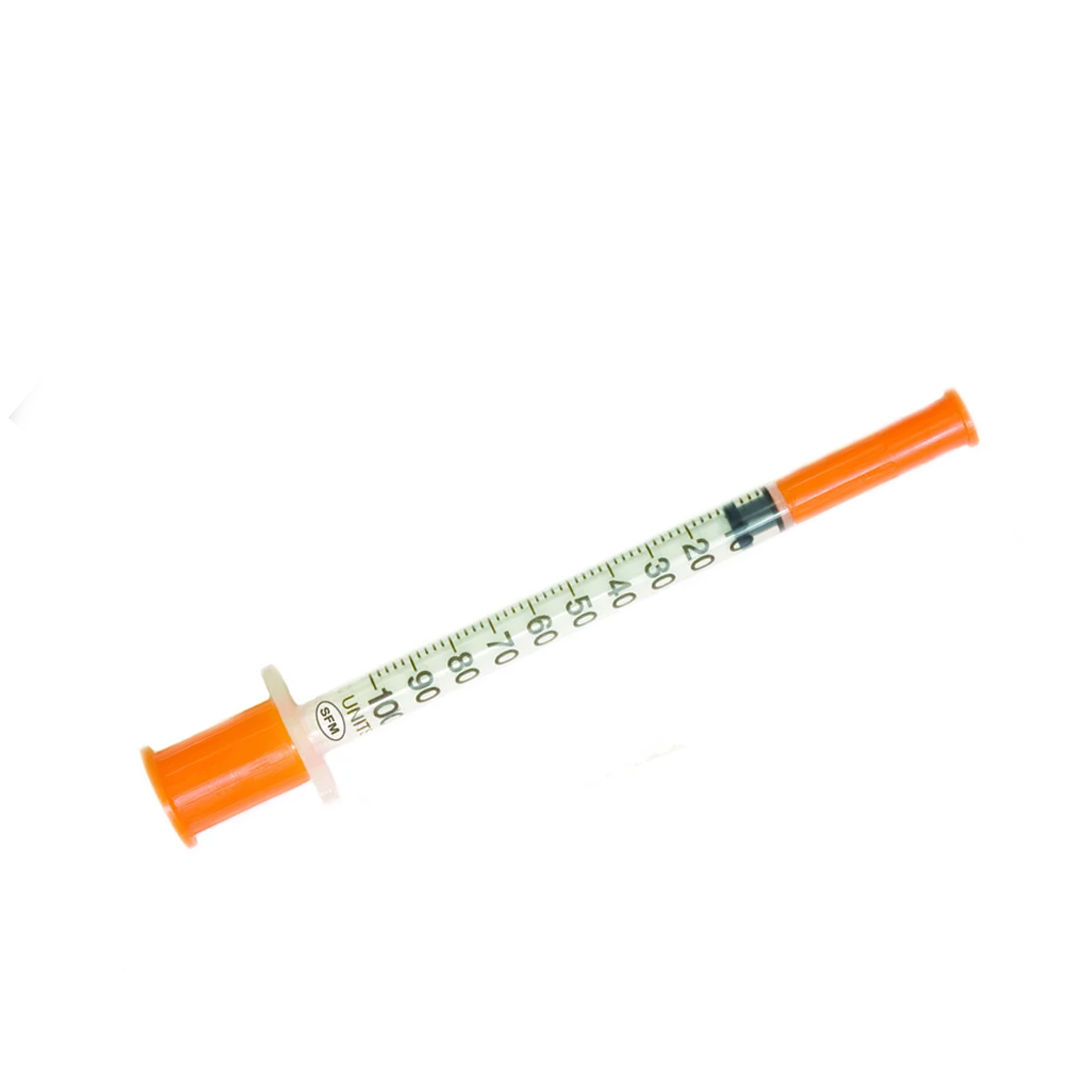 Шприц инсулиновый трёхкомпонентный 1ml U-100 с иглой 30G 0,3х13mm 