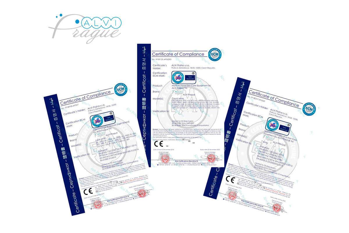 сертифікати апарат пресотерапії pr-801 alvi prague