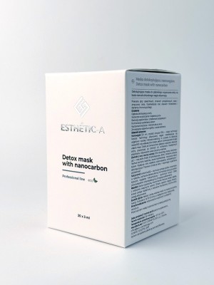 ESTHETIC-A Маска детокс з нановугіллям / Detox mask with nanocarbon 20х3ml